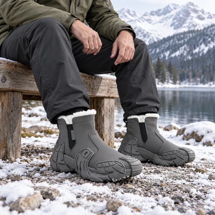 RIDGEWARD boots worn outdoors
